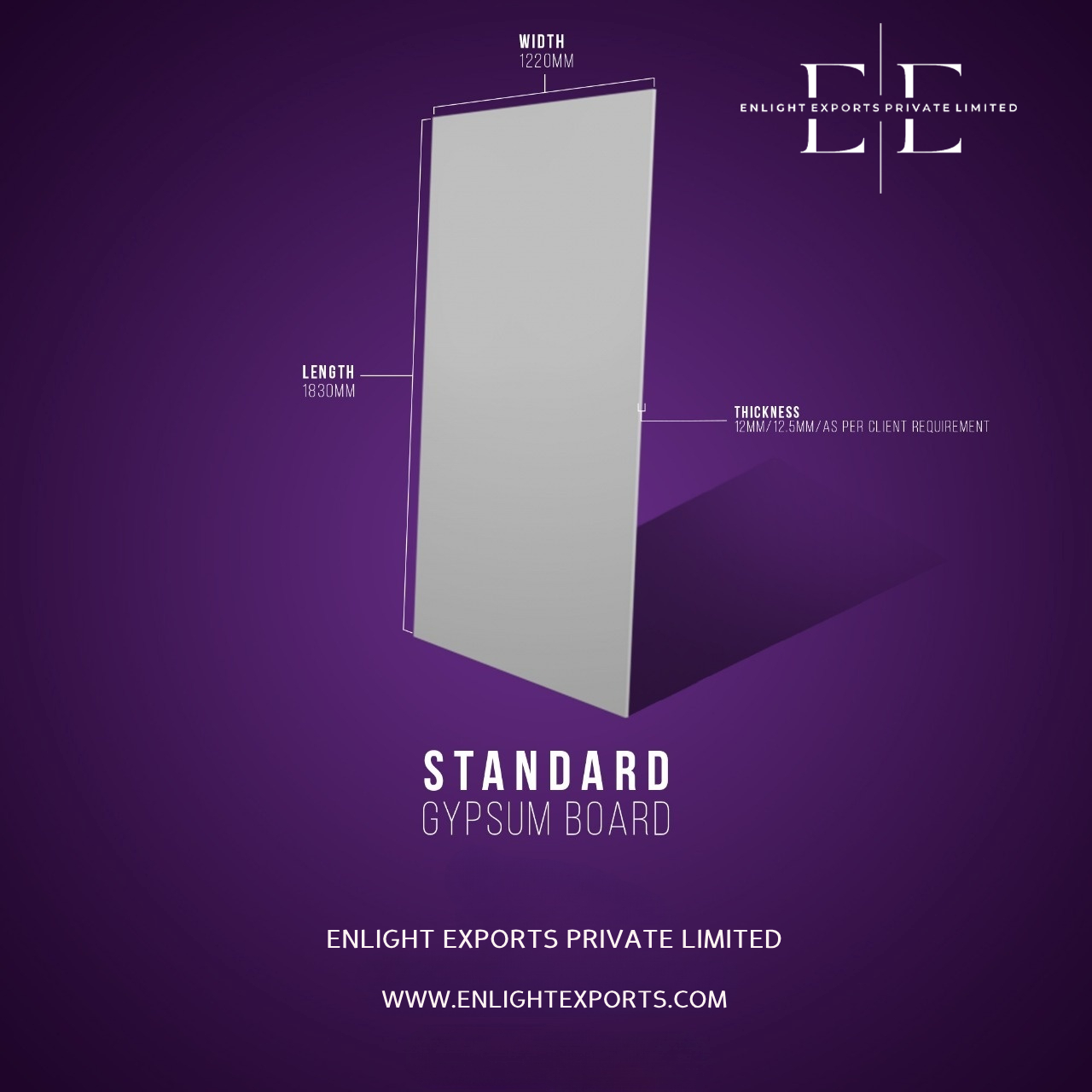 Regular Standard GYPSUM Board